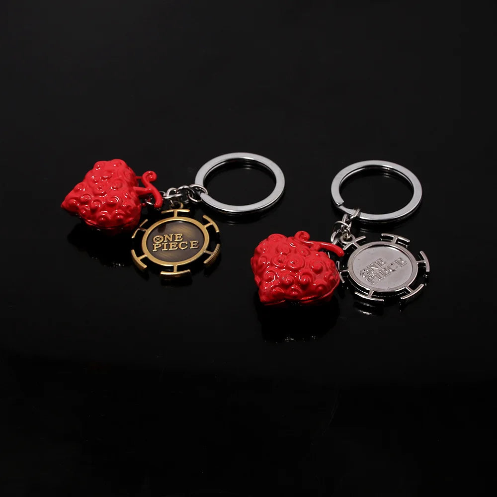 One Piece Metal Keychain Devil Fruit