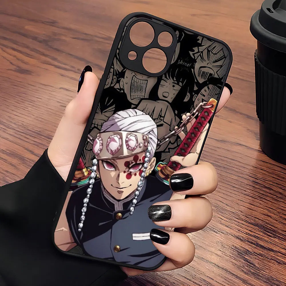 Demon Slayer Black Phone Case