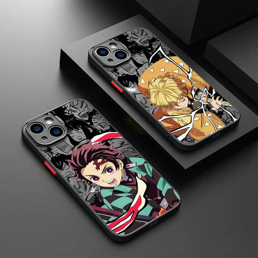 Demon Slayer Black Phone Case