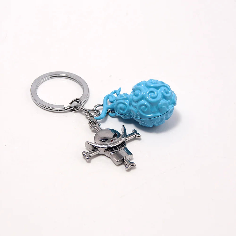 One Piece Metal Keychain Devil Fruit