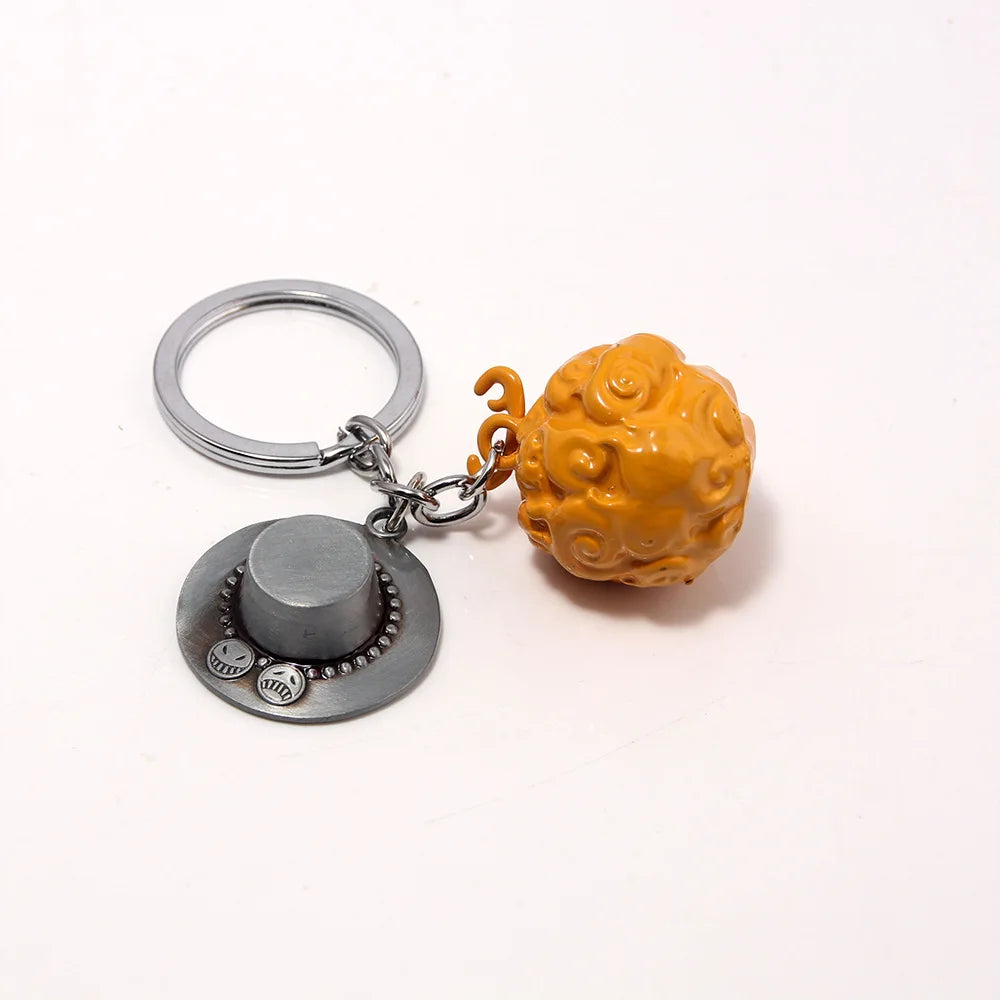 One Piece Metal Keychain Devil Fruit