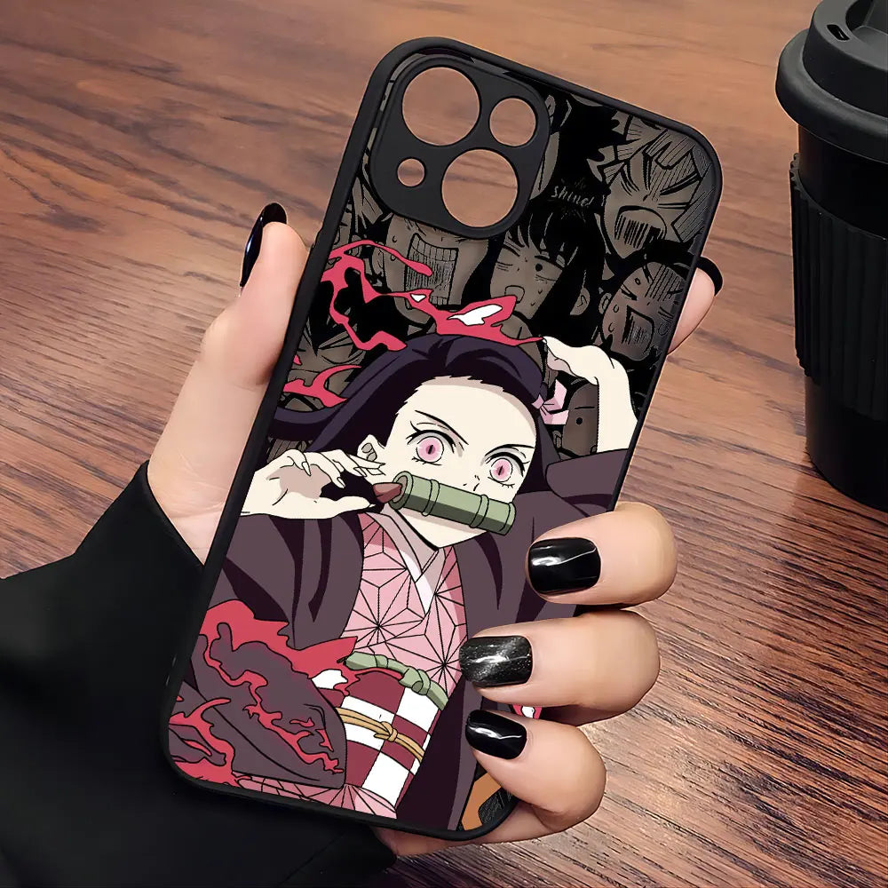 Demon Slayer Black Phone Case