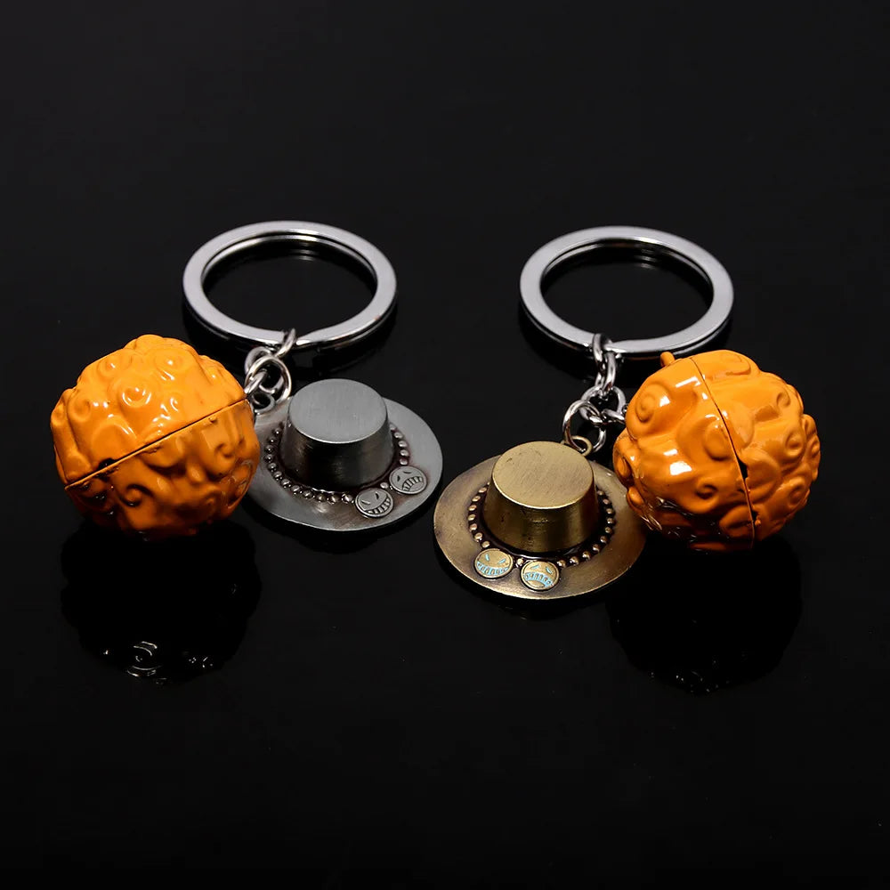 One Piece Metal Keychain Devil Fruit