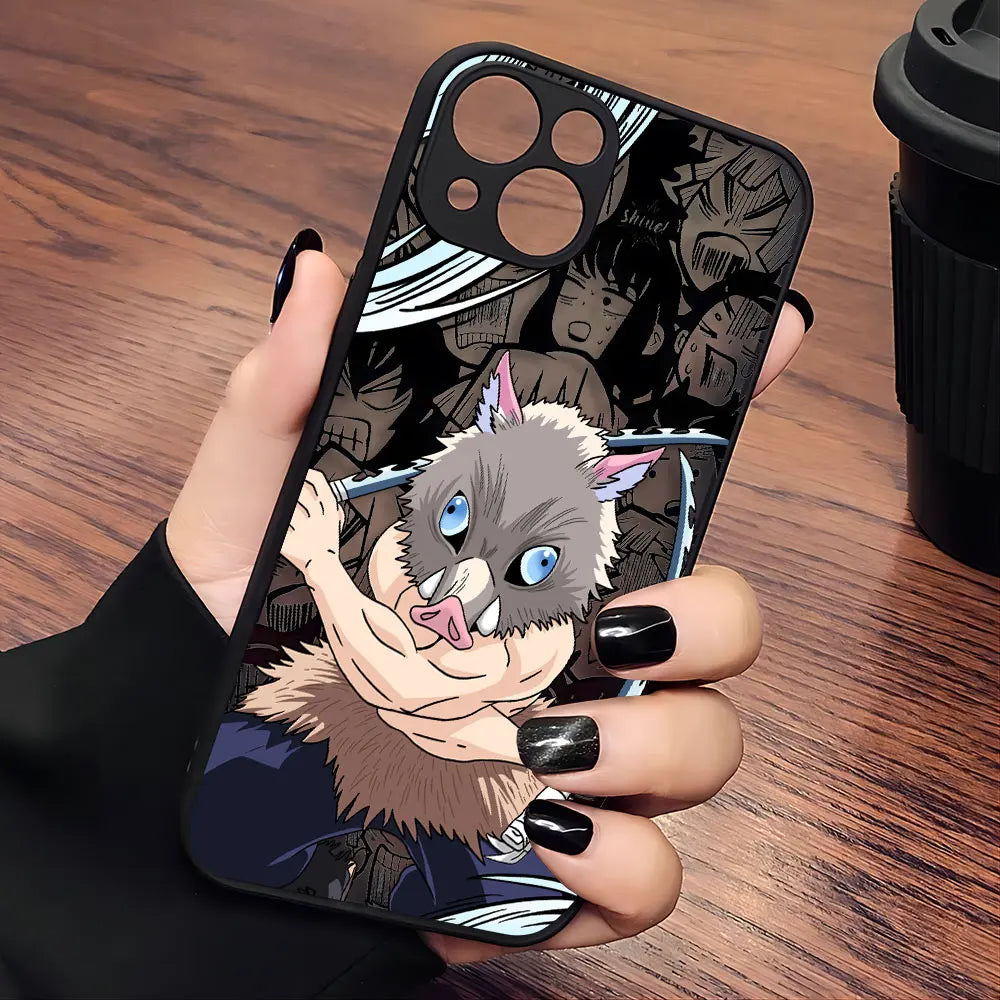 Demon Slayer Black Phone Case