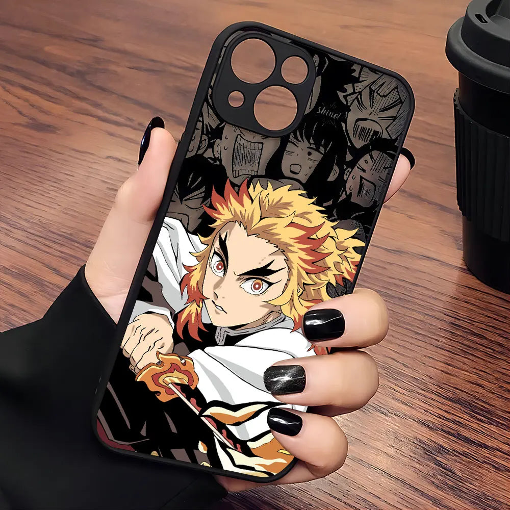 Demon Slayer Black Phone Case