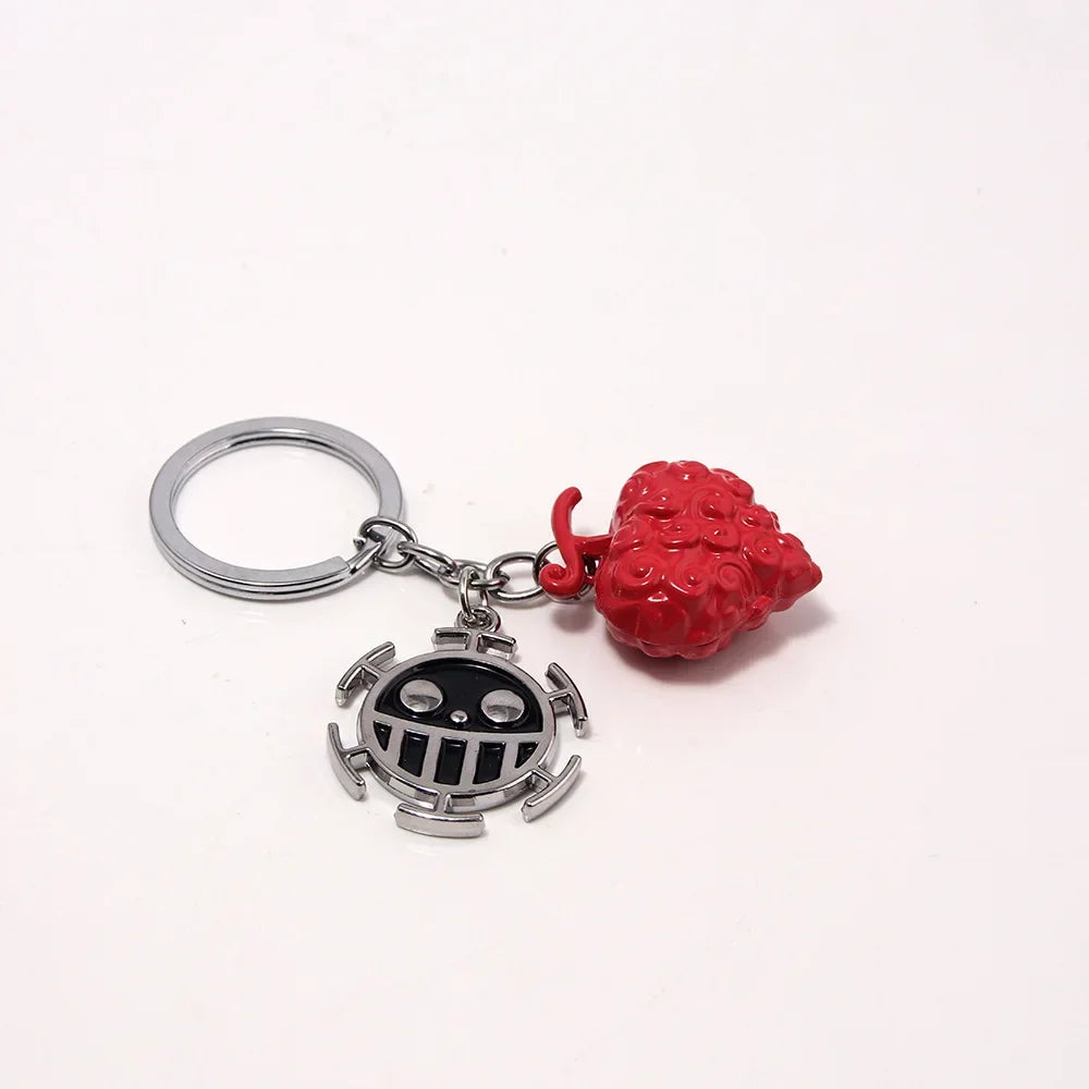 One Piece Metal Keychain Devil Fruit