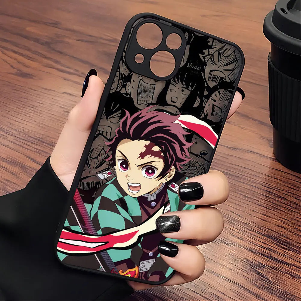 Demon Slayer Black Phone Case