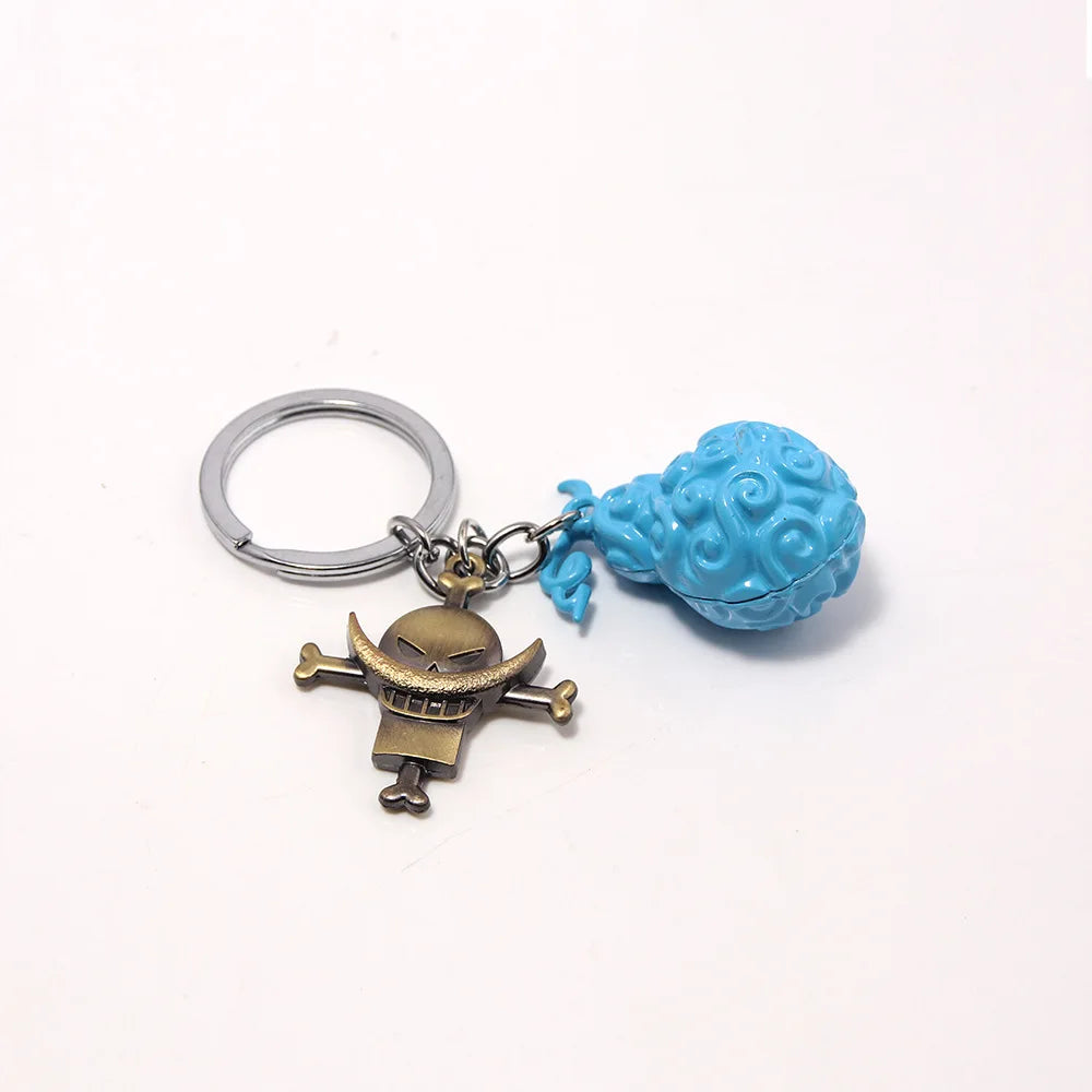 One Piece Metal Keychain Devil Fruit